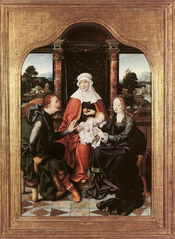 St Anne with the Virgin and Child and St Joachim gh, CLEVE, Joos van